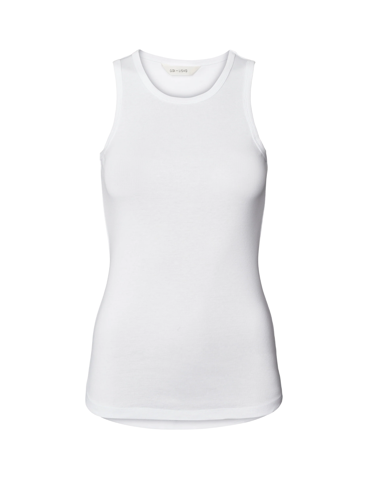 Gai + Lisva Alberte cotton 1x1 rib top hvid