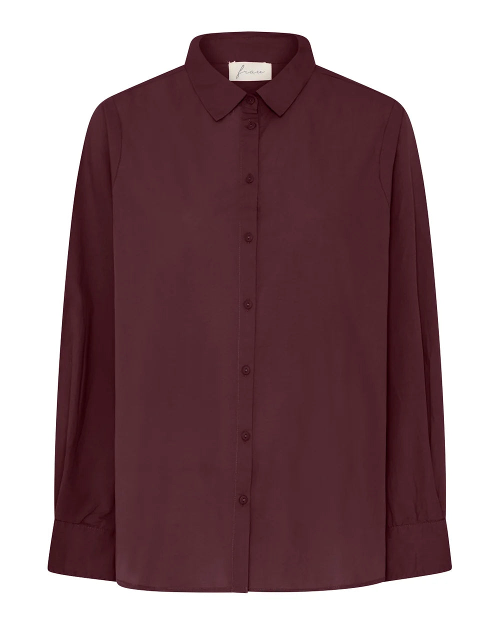 Frau Dhaka ls shirt Red Mahogany