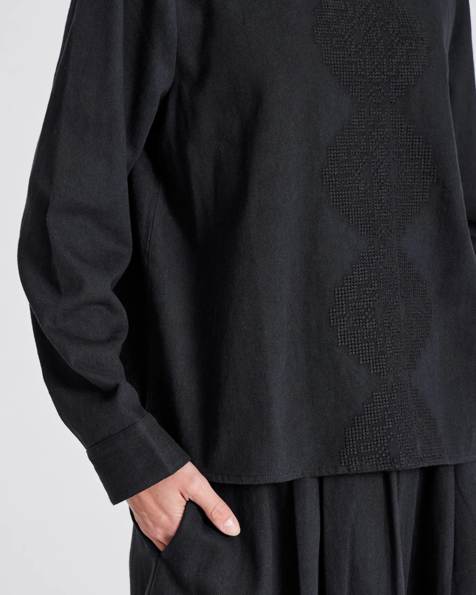 Gai+Lisva Signe L/S twill top sort