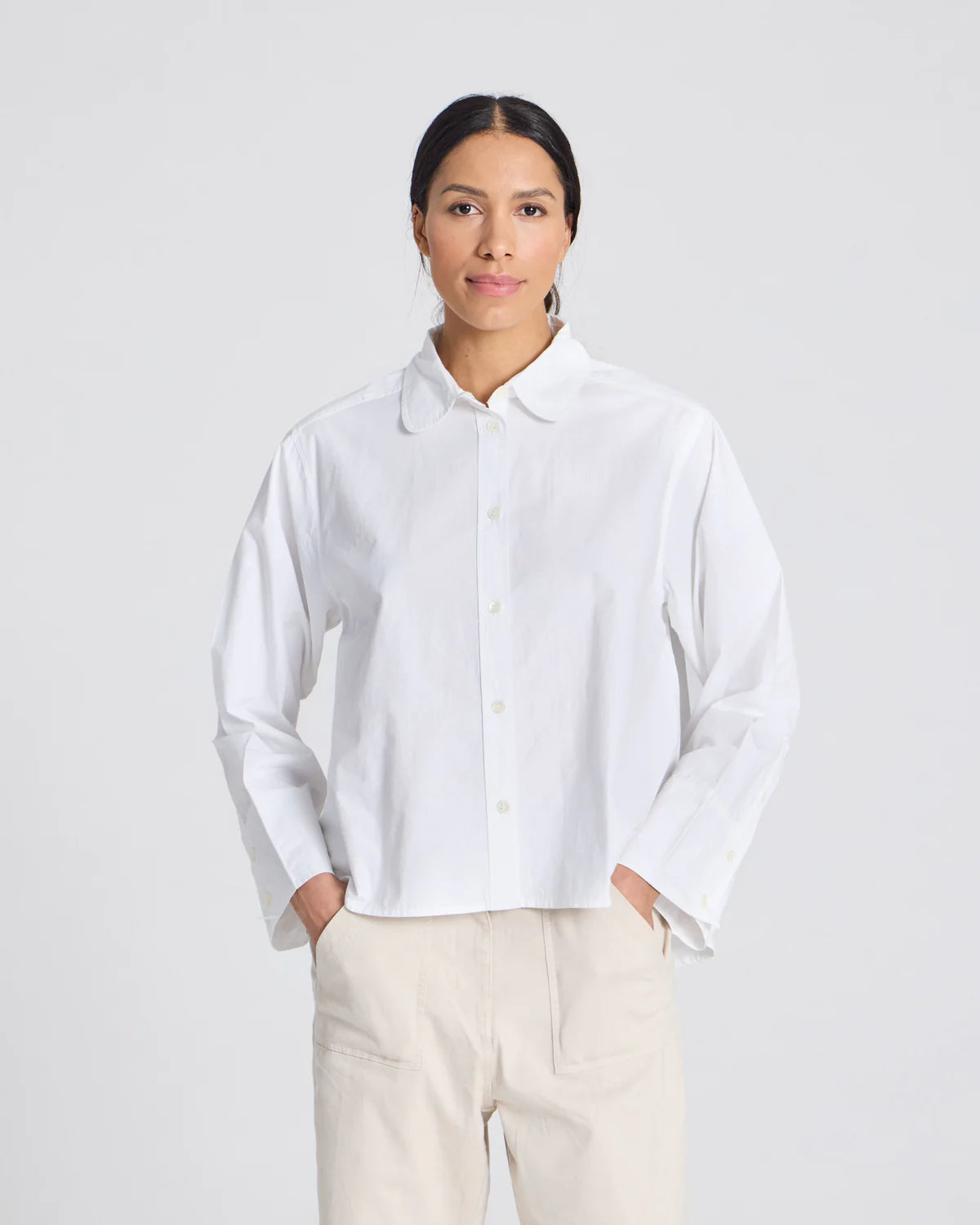 Gai+Lisva Flora shirt poplin white