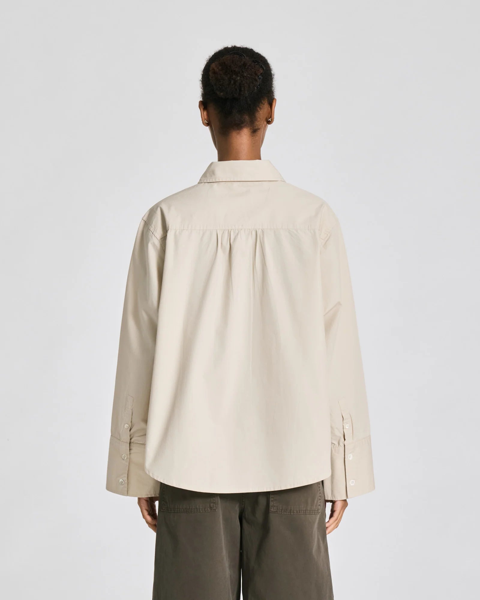 Gai+Lisva Flora shirt poplin Ancient Grey