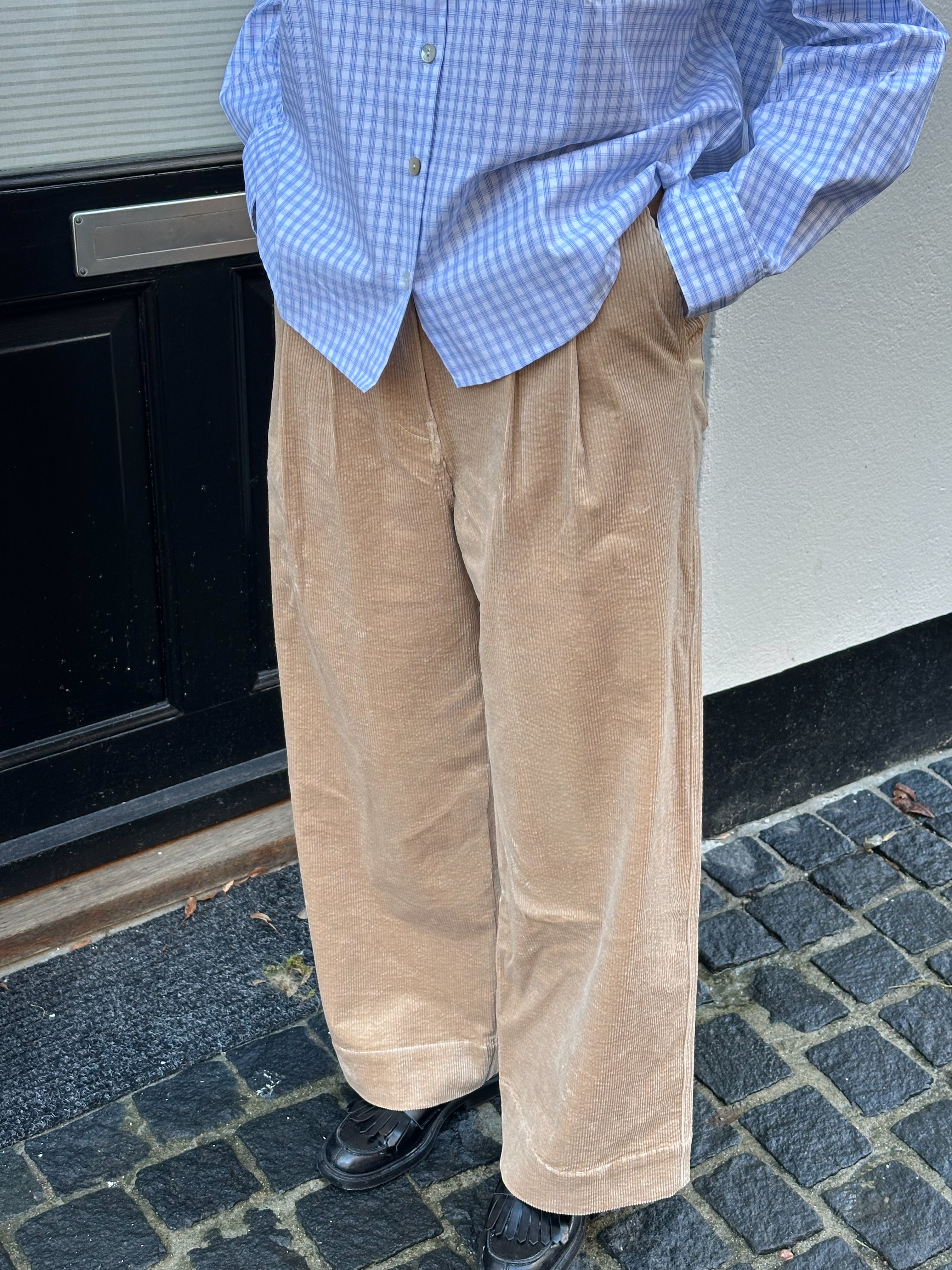 Mati Mati Jette HW Pants fløjl beige