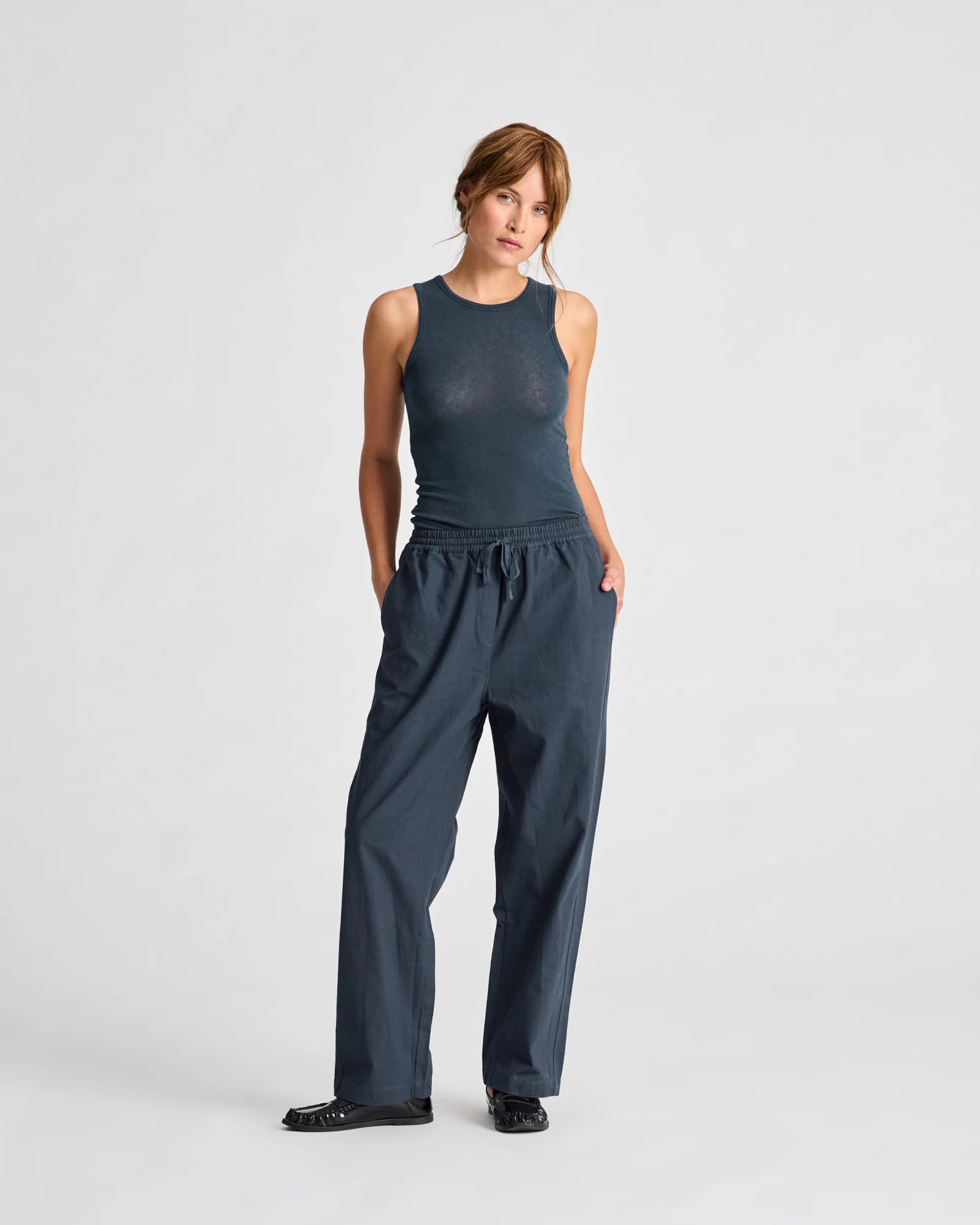 Gai+Lisva Ida pant Twill Denim Blue