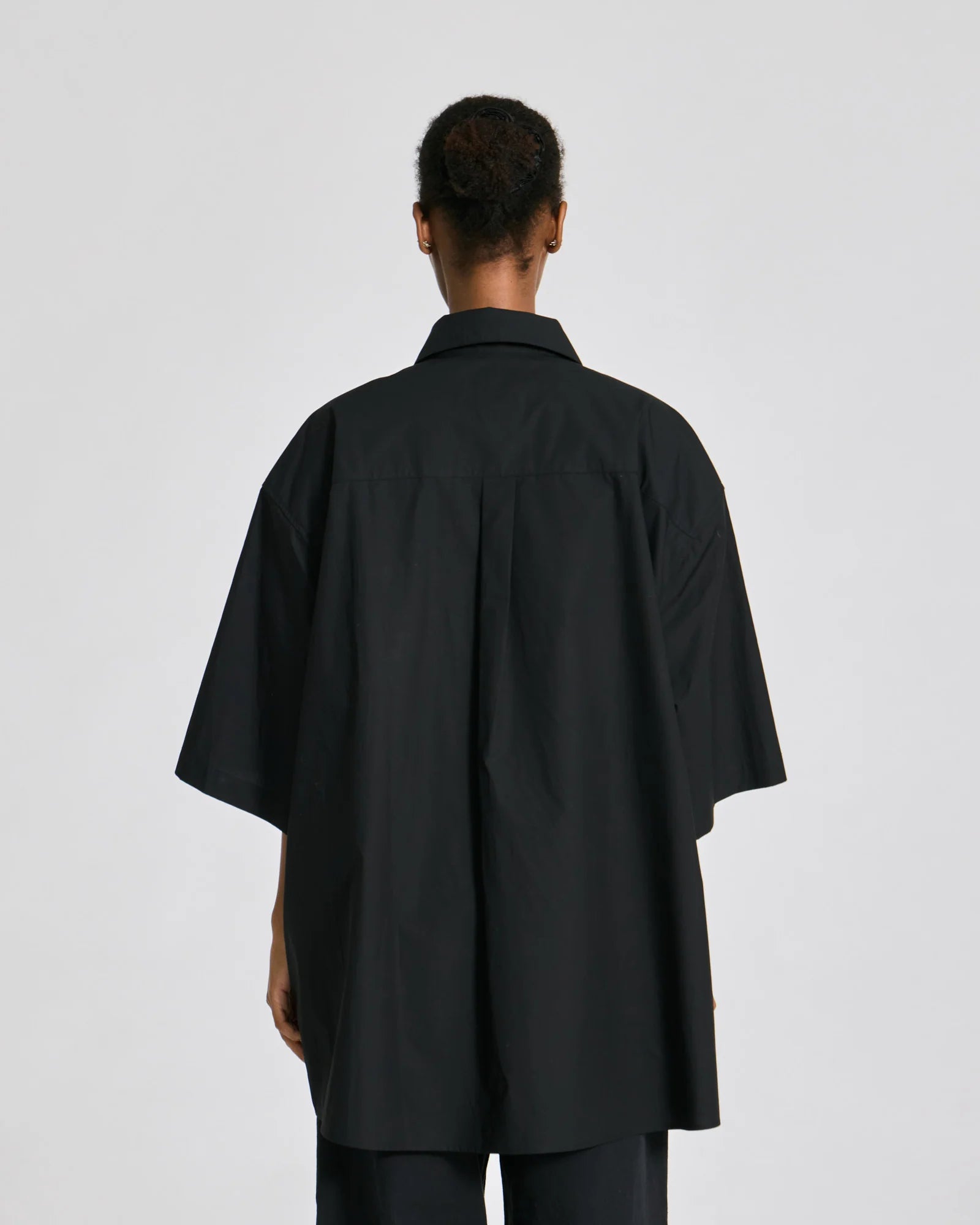 Gai+Lisva Johanne S/S Poplin shirt sort