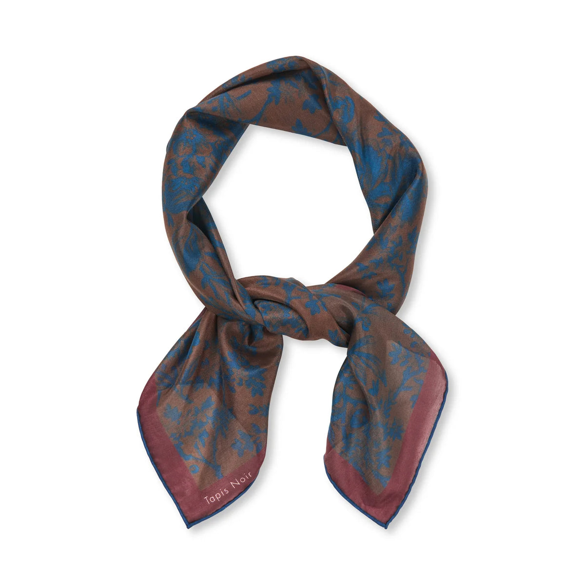 Tapis noir light small Gigi scarf Brown