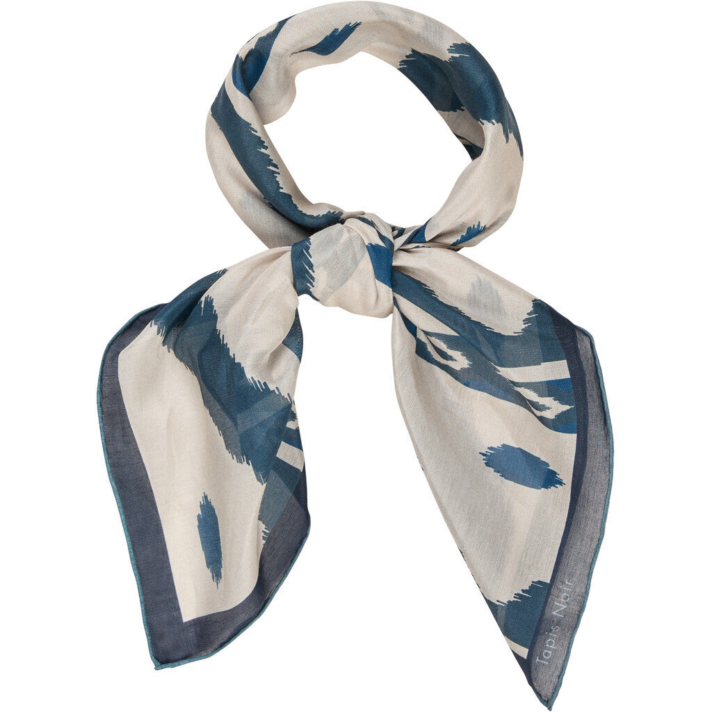 Tapis Noir light Blue Wave scarf