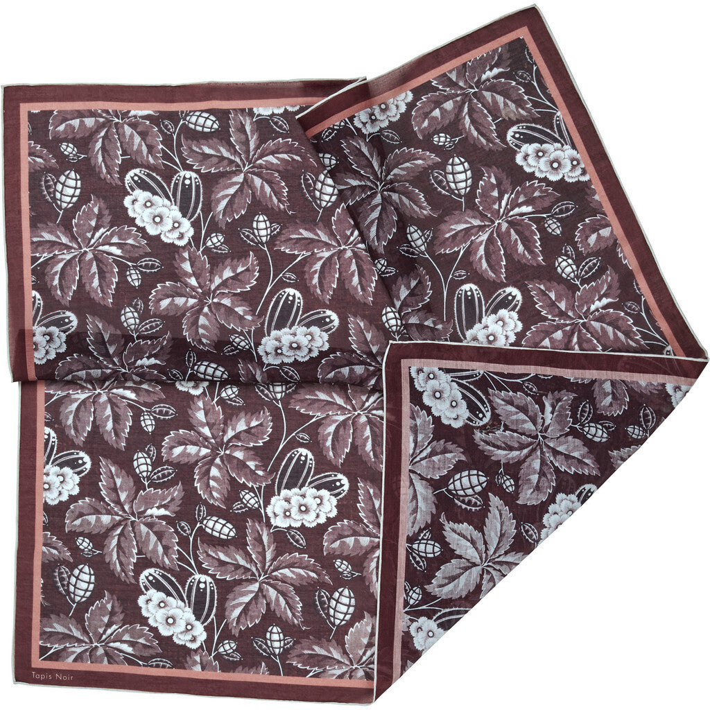 Tapis Noir light Bordeaux Bloom scarf