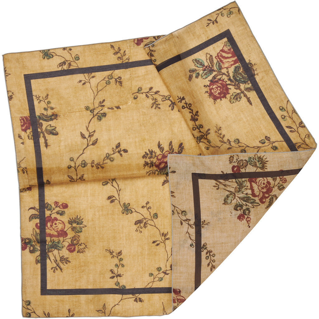 Tapis Noir light Ochre Bloom scarf