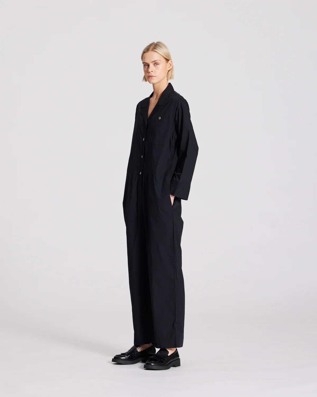 Gai+Lisva Lotus jumpsuit cotton poplin sort
