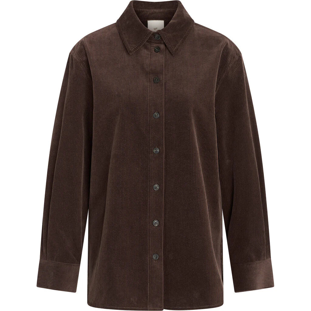 Heartmade Maima shirt chocolate brown