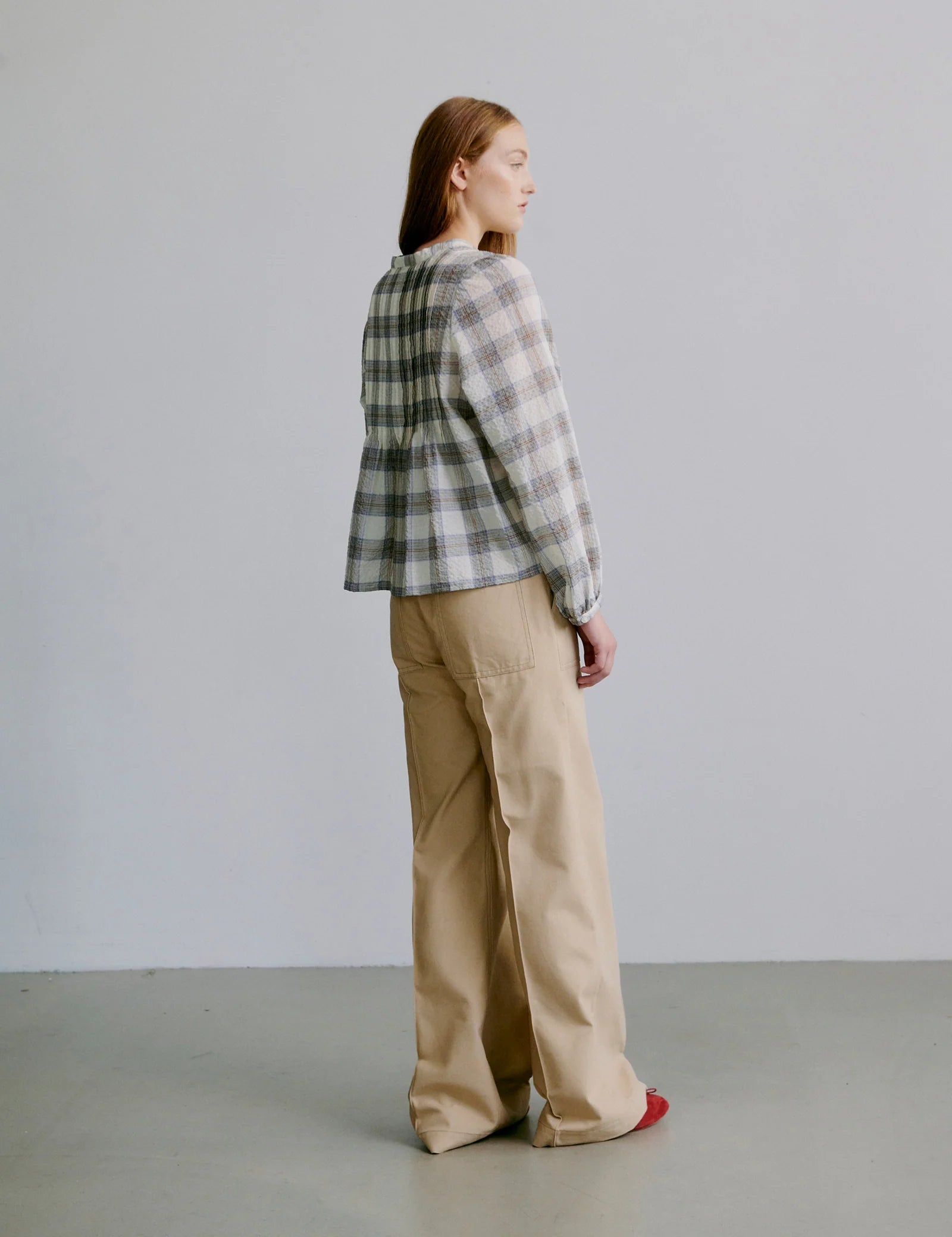 APOF Nea blouse whisper check
