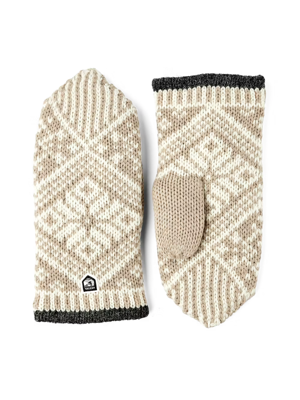 Hestra Nordic wool mitt beige/offwhite