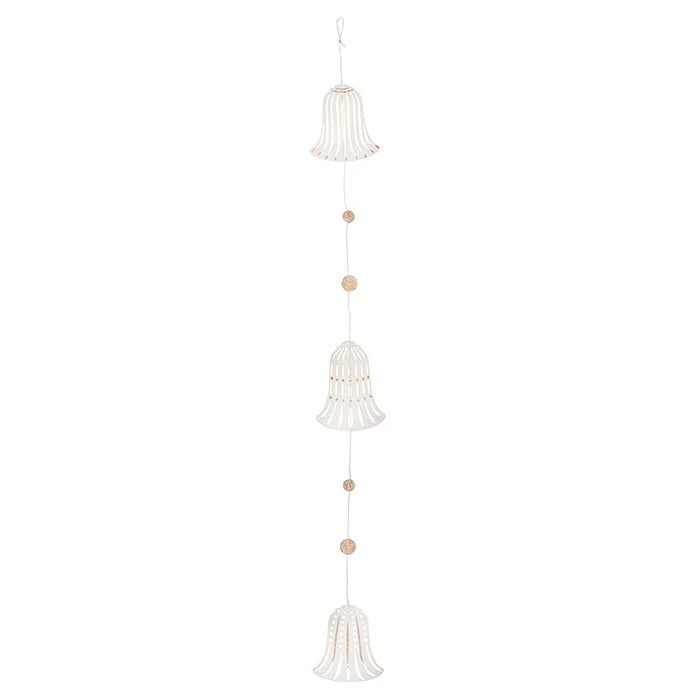 Bungalow Paper garland bells 60 cm offwhite