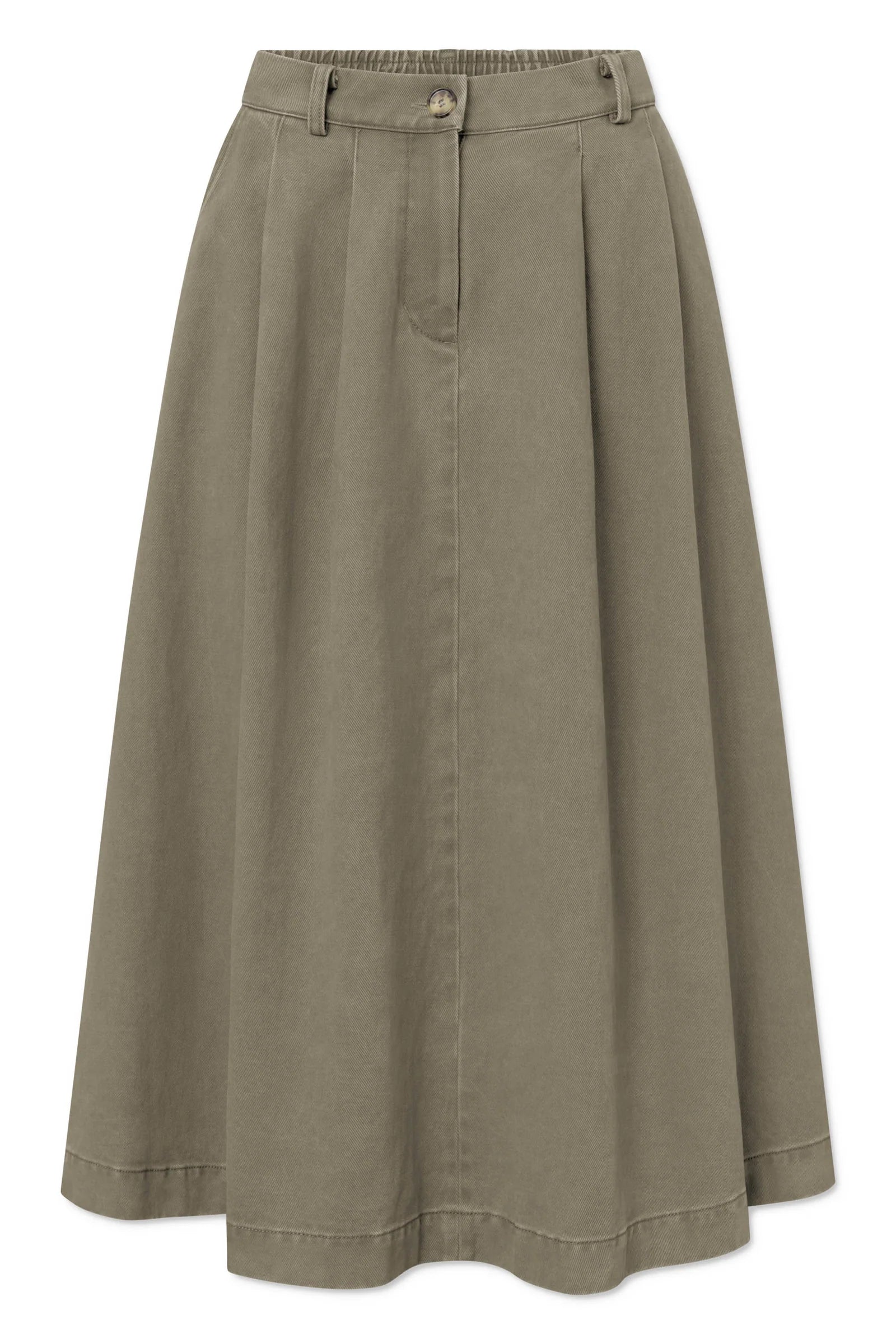 Rue De Tokyo Pen skirt faded twill Sage Green
