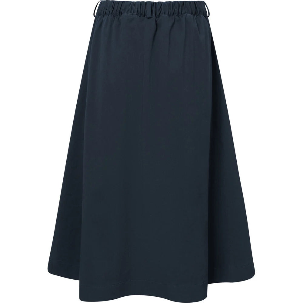Rue de Tokyo Pen skirt organic twill dark navy