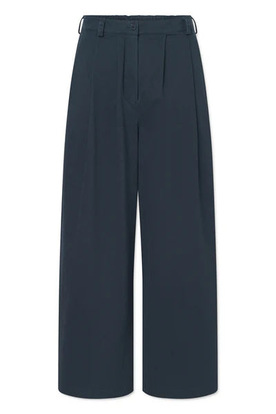 Rue de Tokyo Prudie pre dyed twill dark navy