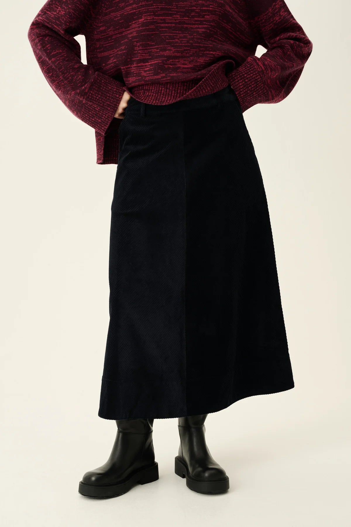 Rue De Tokyo Pryma Heavy Corduroy Ink Navy