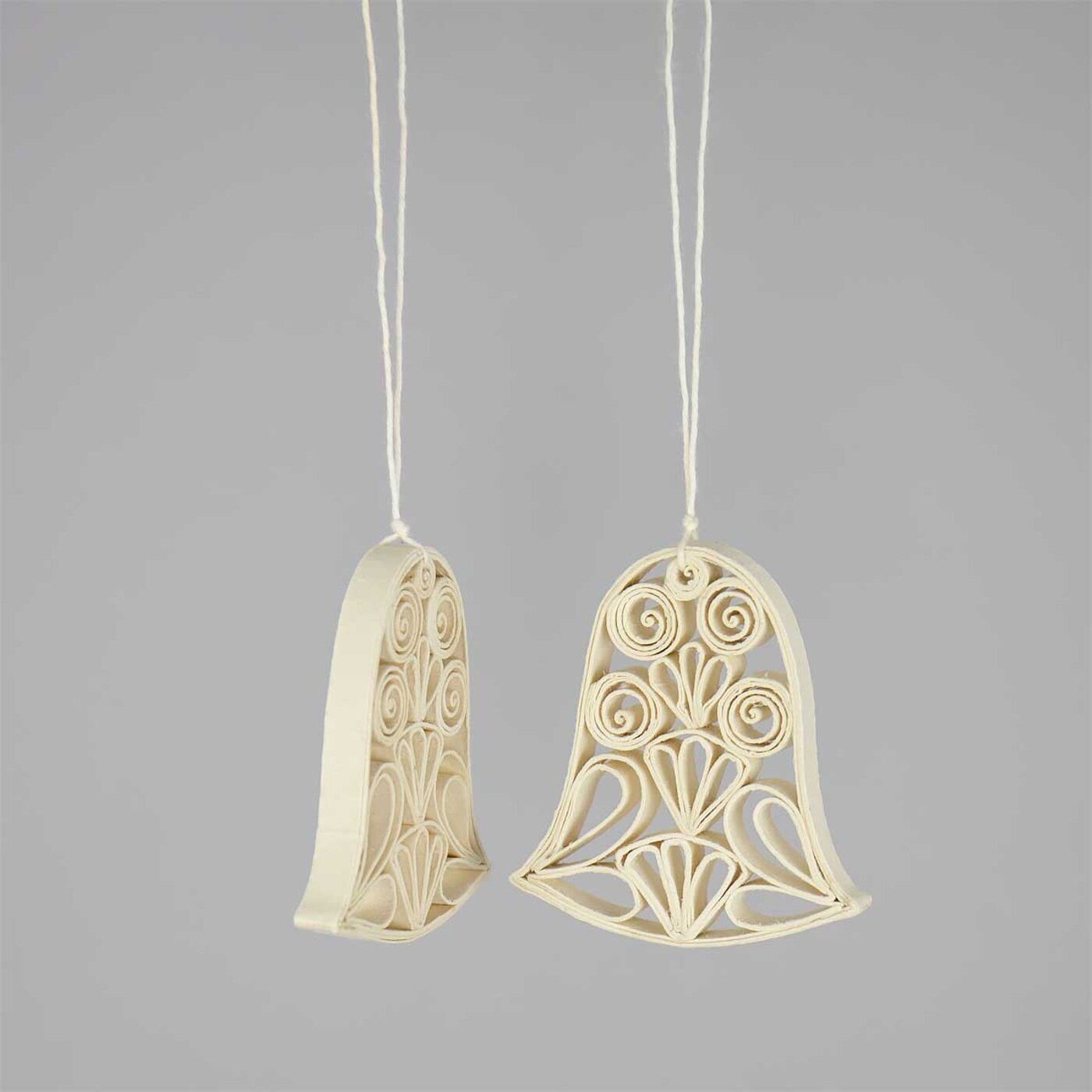 Quilled juleklokke 2 stk.
