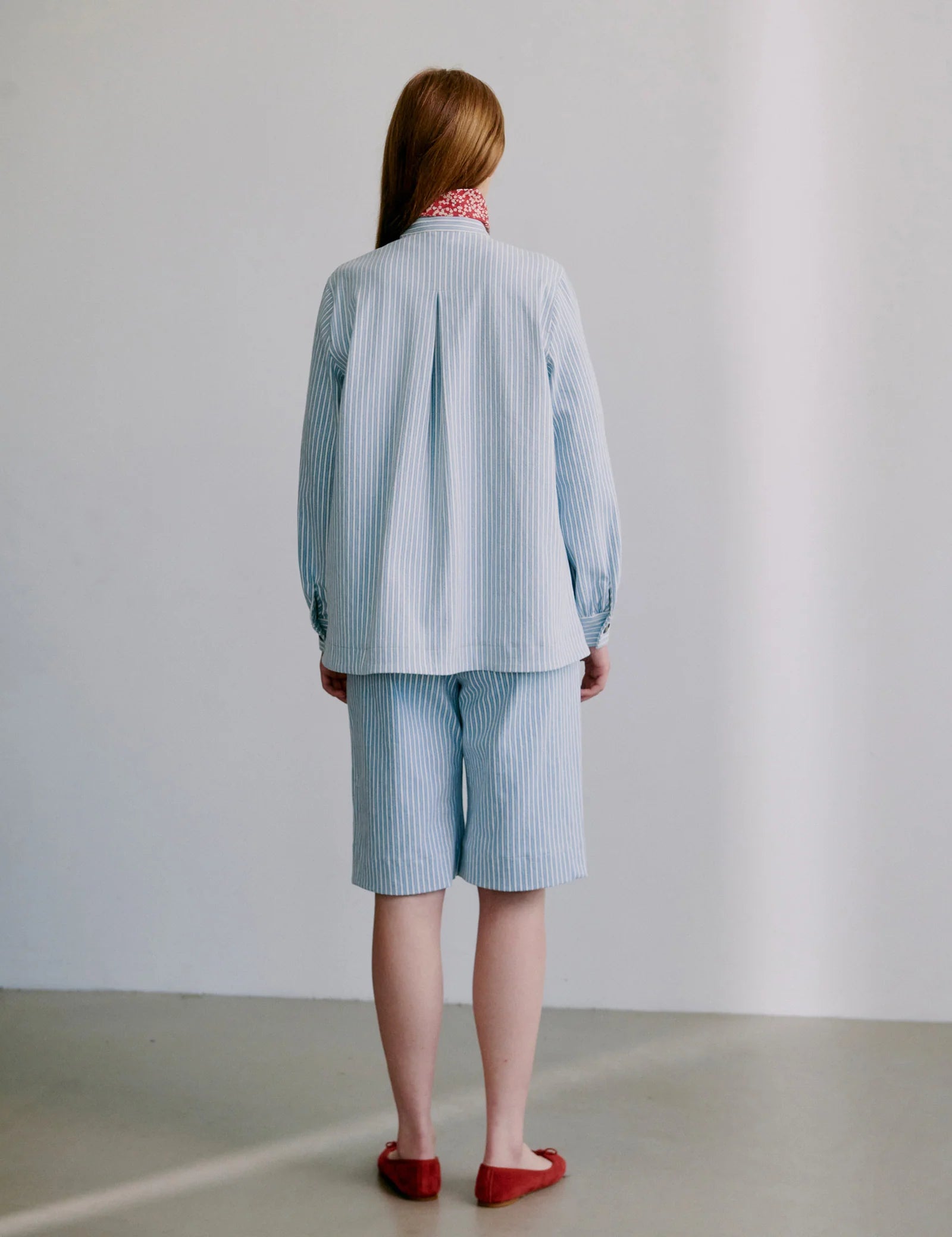 APOF Reidun jacket Milky stripe