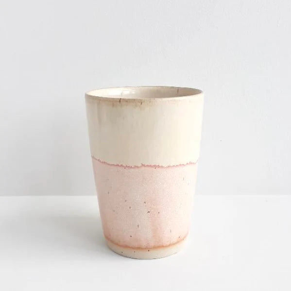 Bornholms Keramikfabrik ø-kop høj Rosy sand