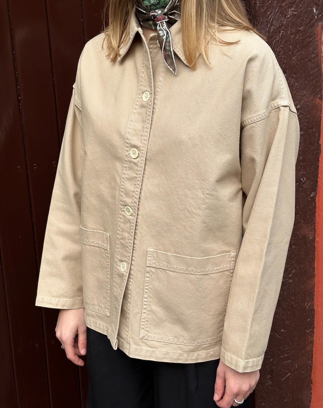 Vetra damejakke oversize 6L Chalk