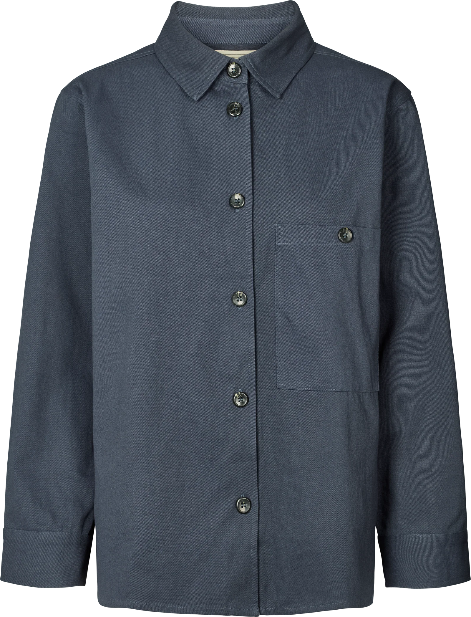 Gai+Lisva Sussie twill shirt Denim Blue
