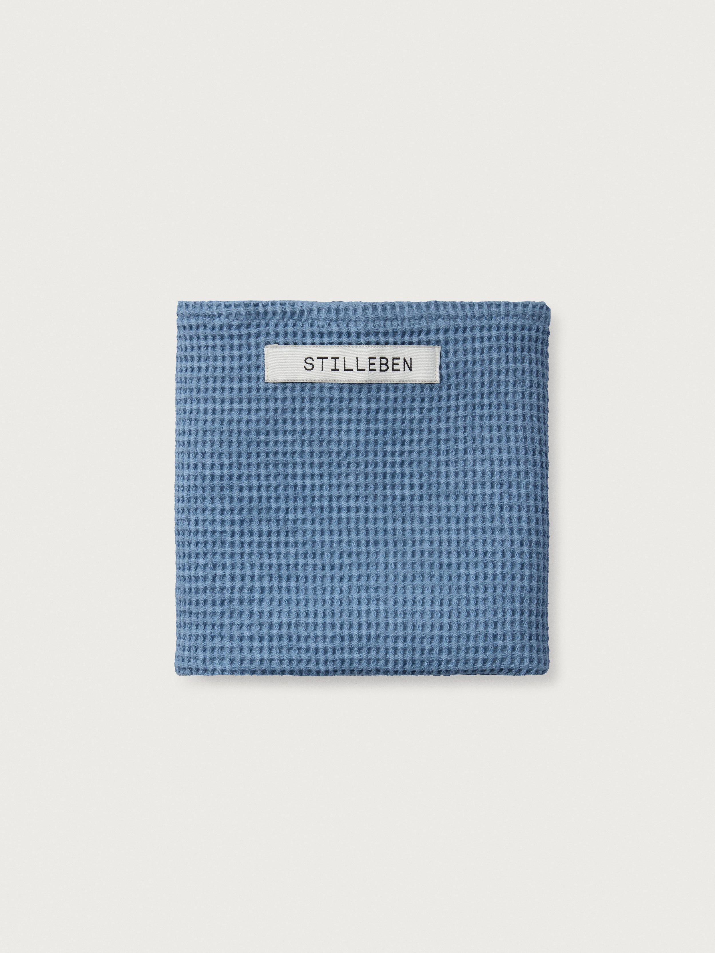 Stilleben Waffle viskestykke Denim blue