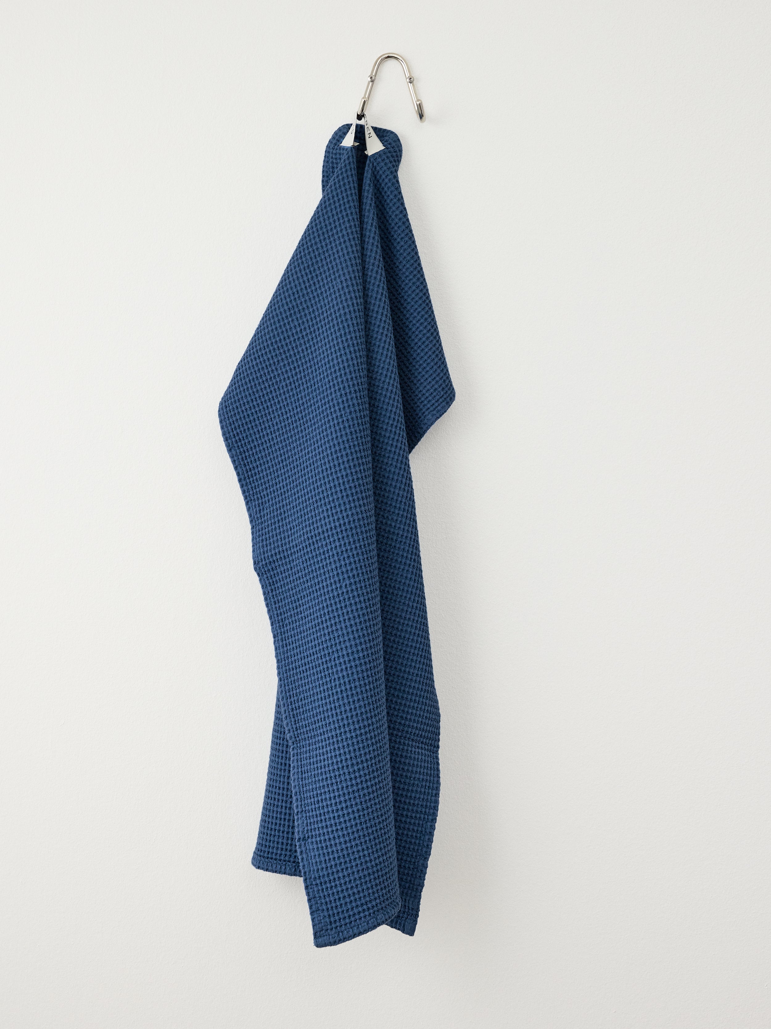 Stilleben Waffle viskestykke Indigo blue