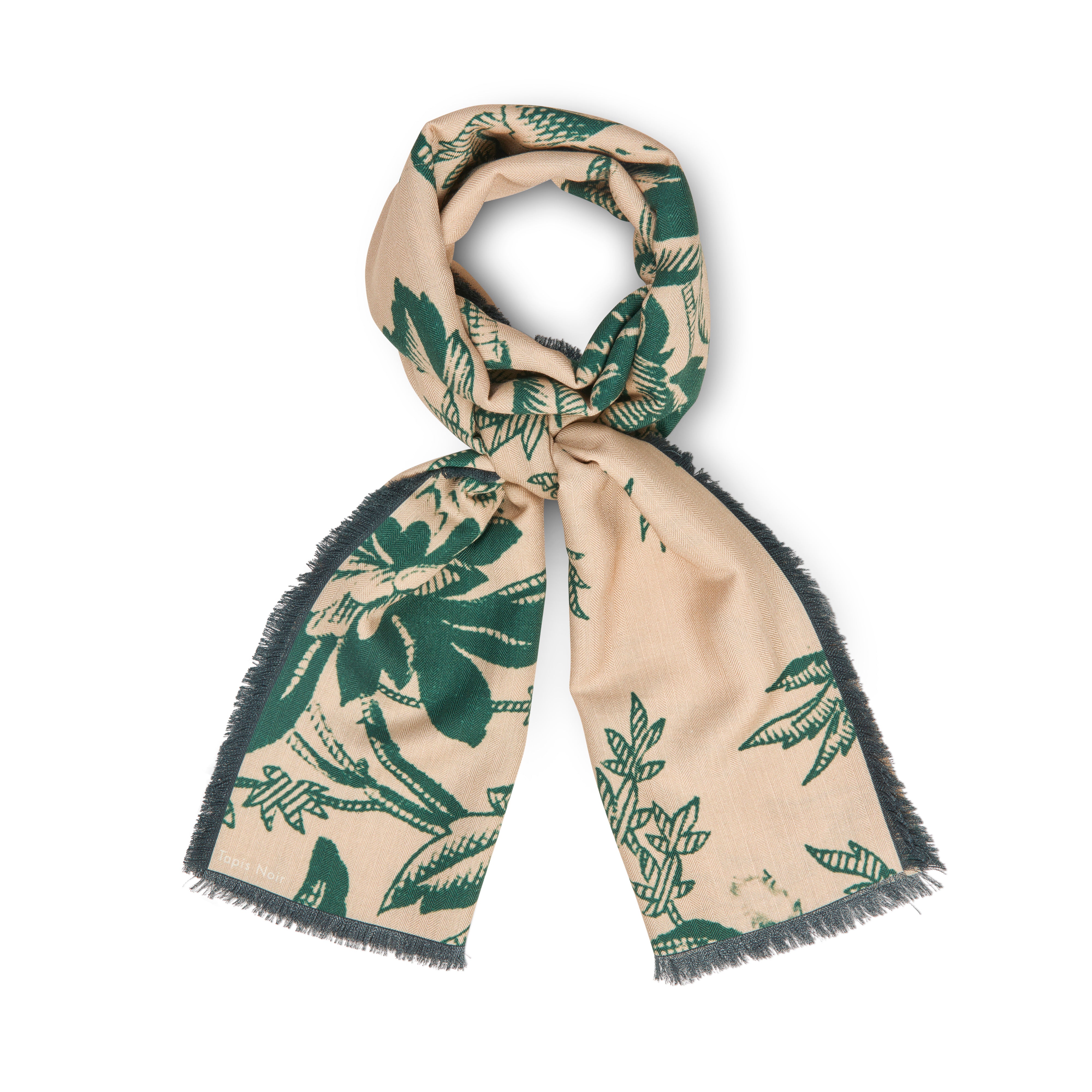 Tapis Noir Long Darlene scarf Green