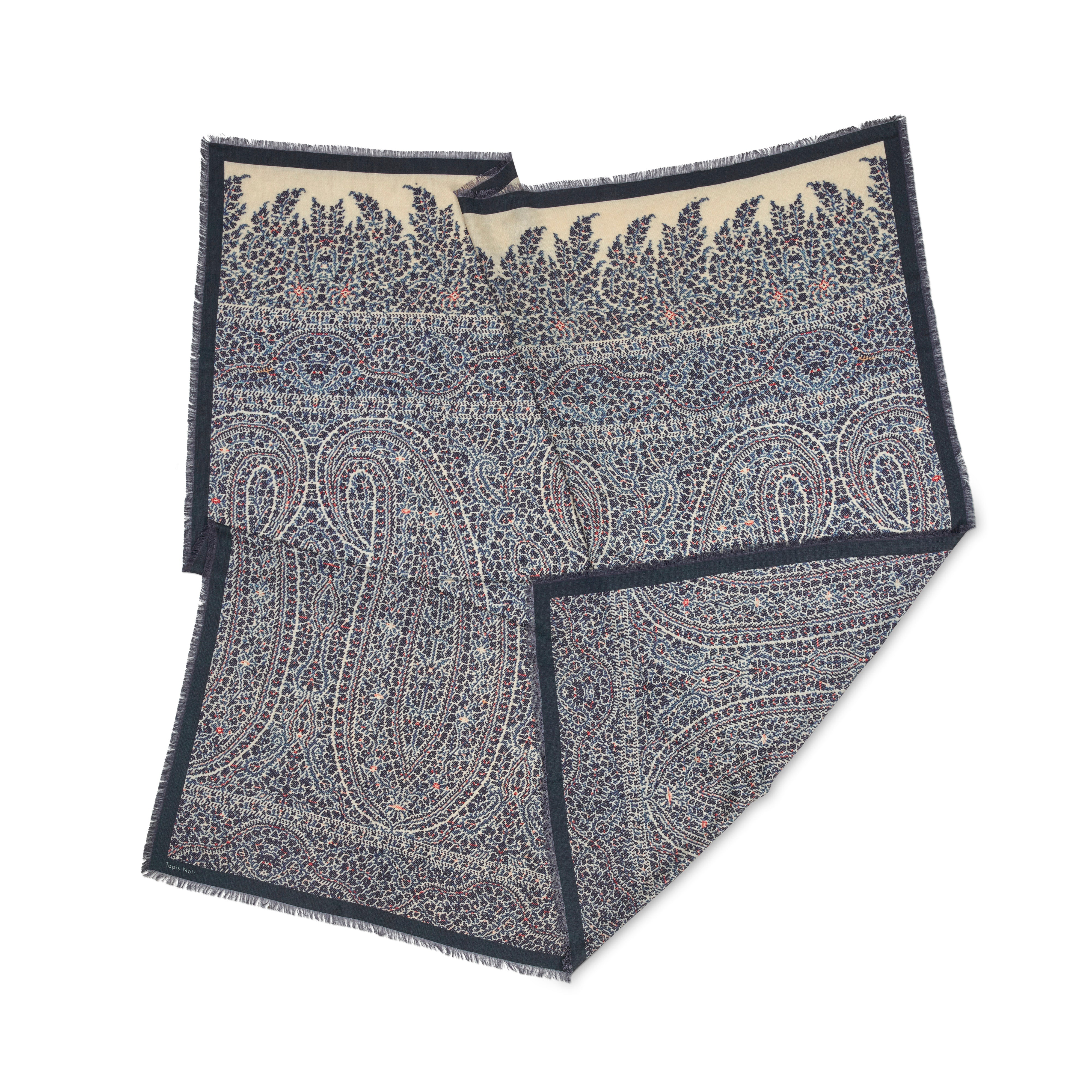 Tapis Noir Large Dina scarf Blue