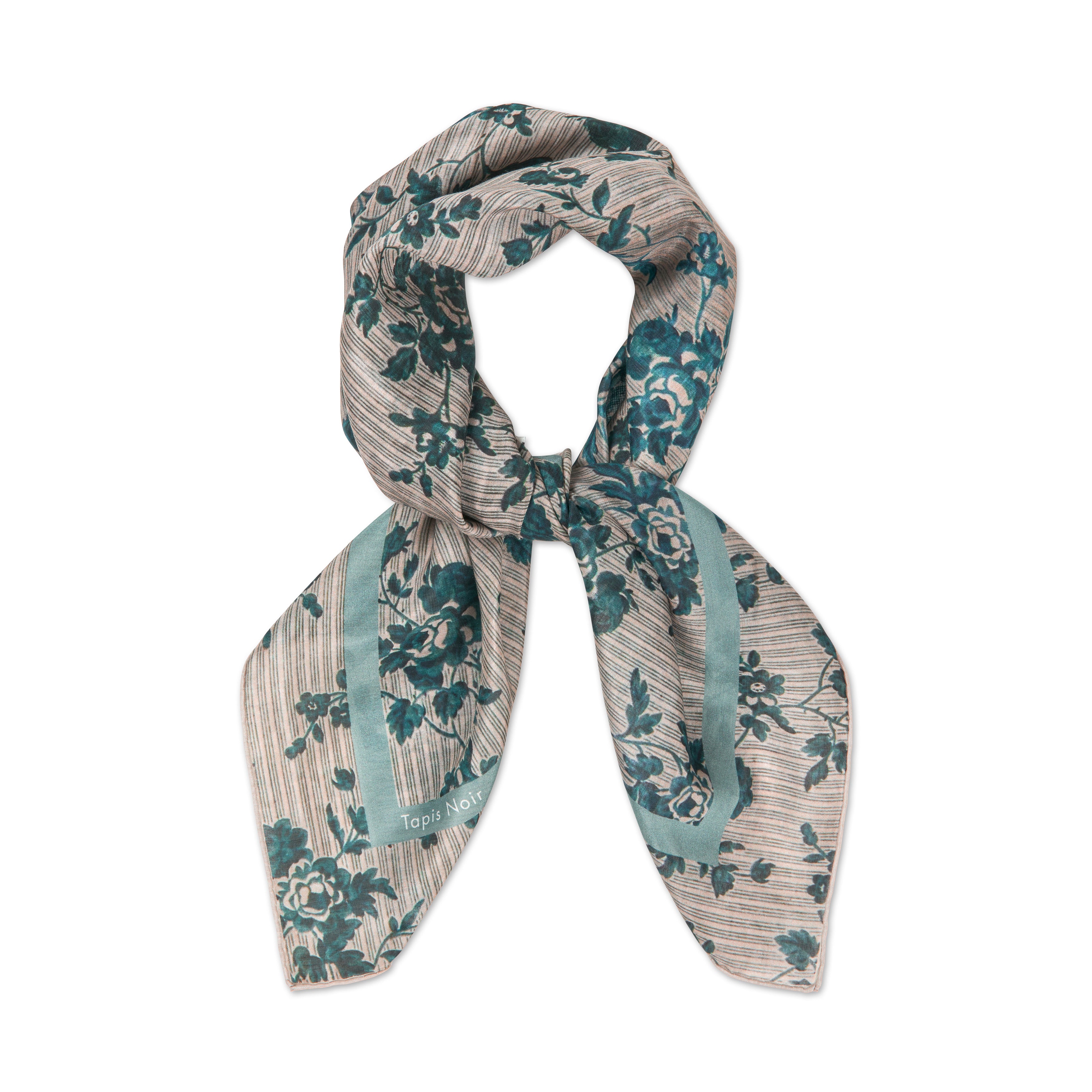 Tapis Noir light Blue stripe scarf