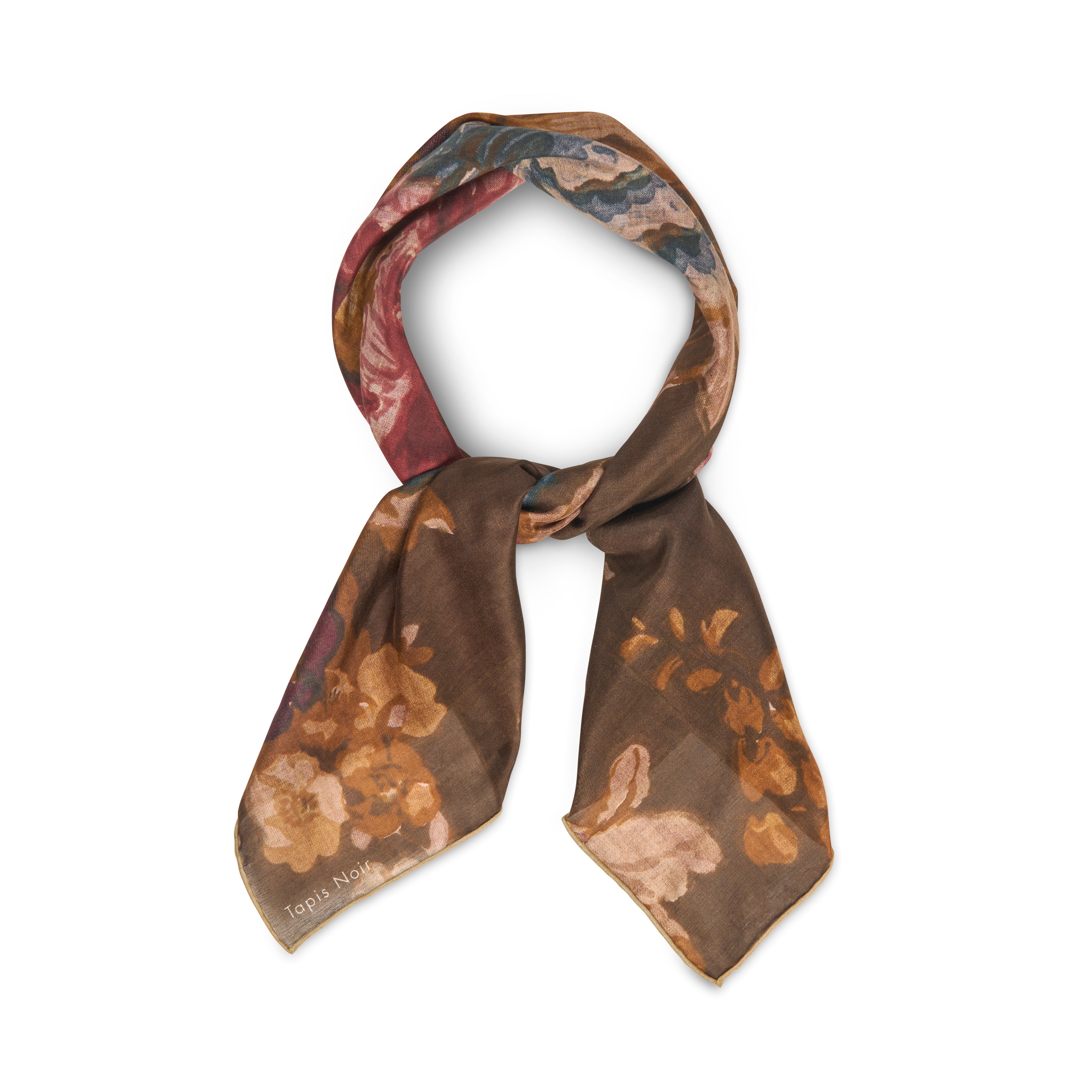 Tapis Noir light Daisy scarf Dark Olive