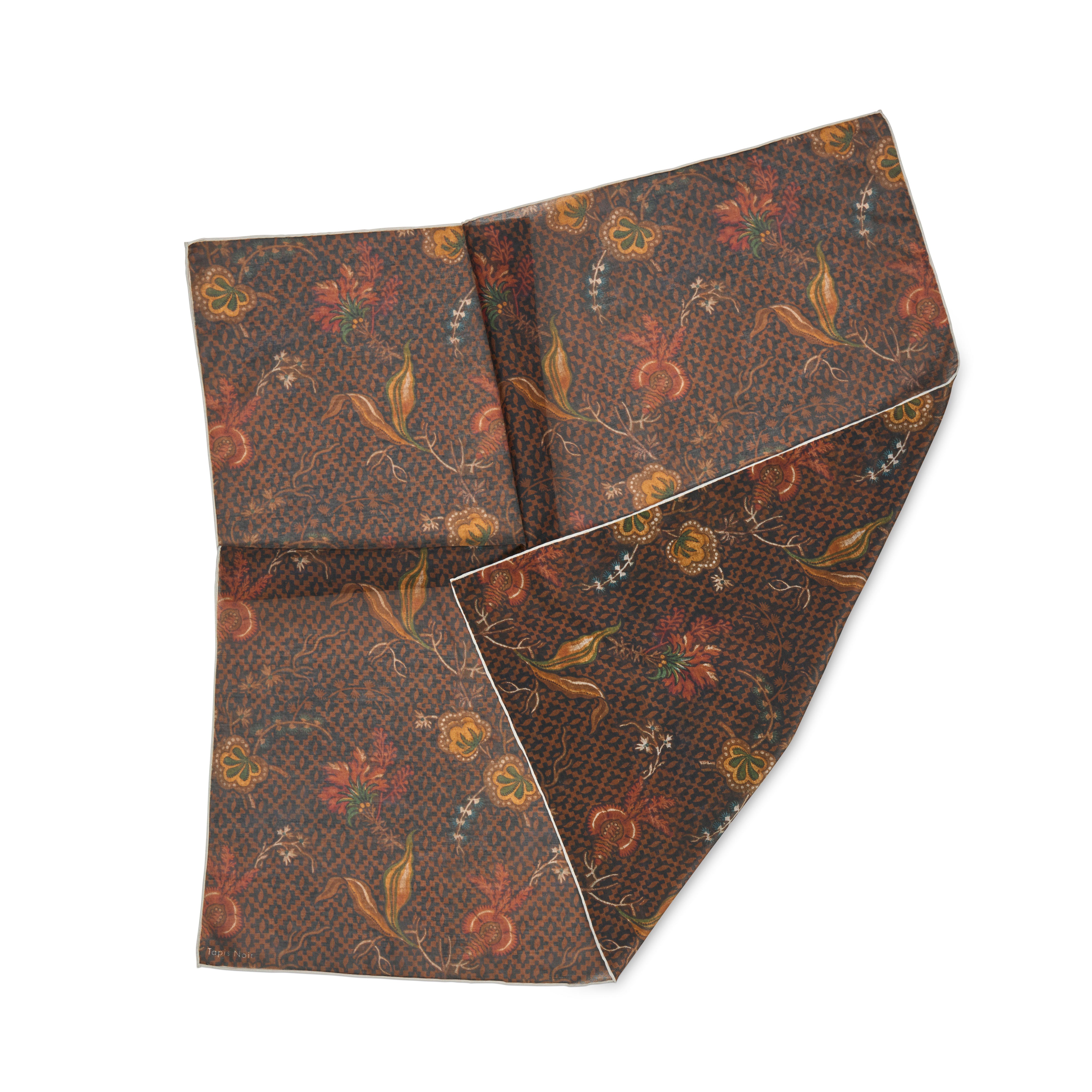 Tapis Noir light Demi scarf Brown