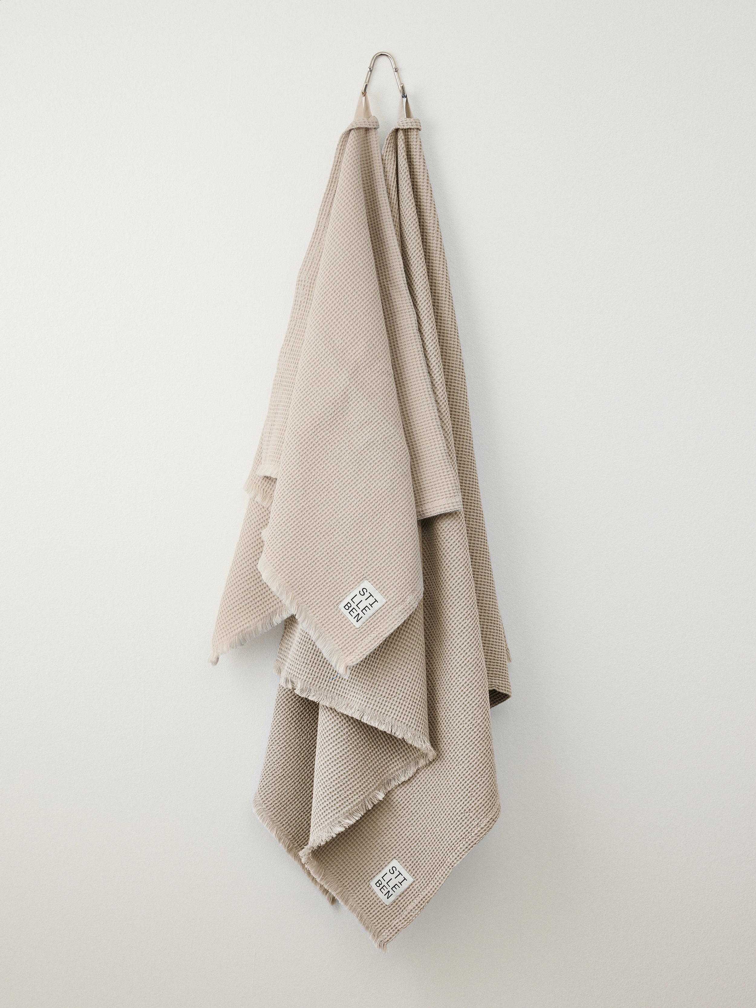 Stilleben Waffle håndklæde 55 x 100 Sand