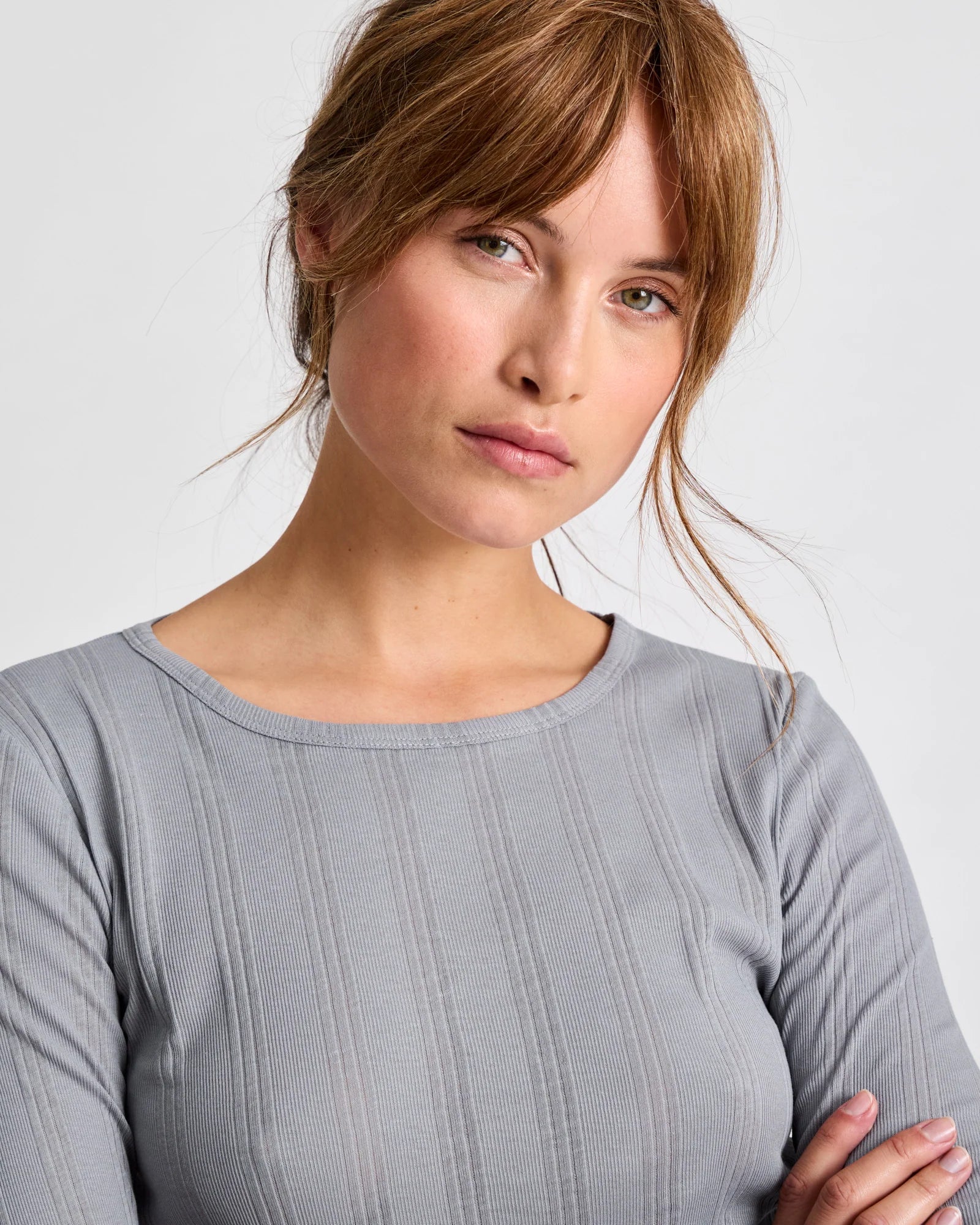 Gai+Lisva Thyra LS cotton top drop needle Monument