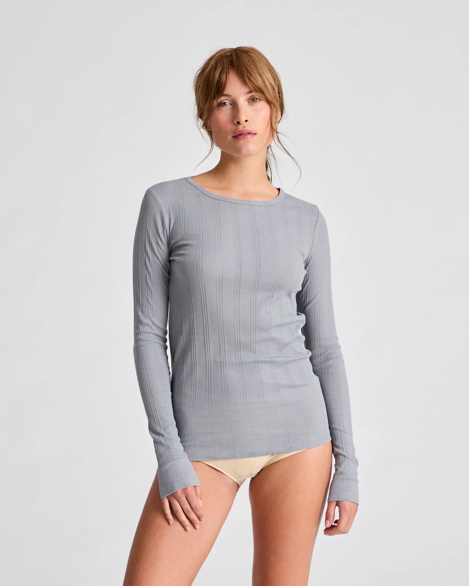 Gai+Lisva Thyra LS cotton top drop needle Monument