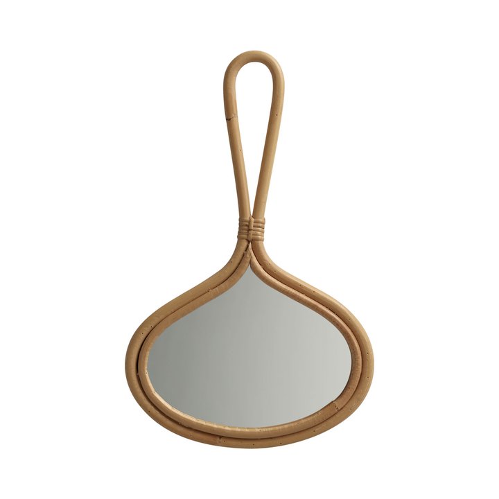 Tine K Home Kubu oval håndspejl rattan