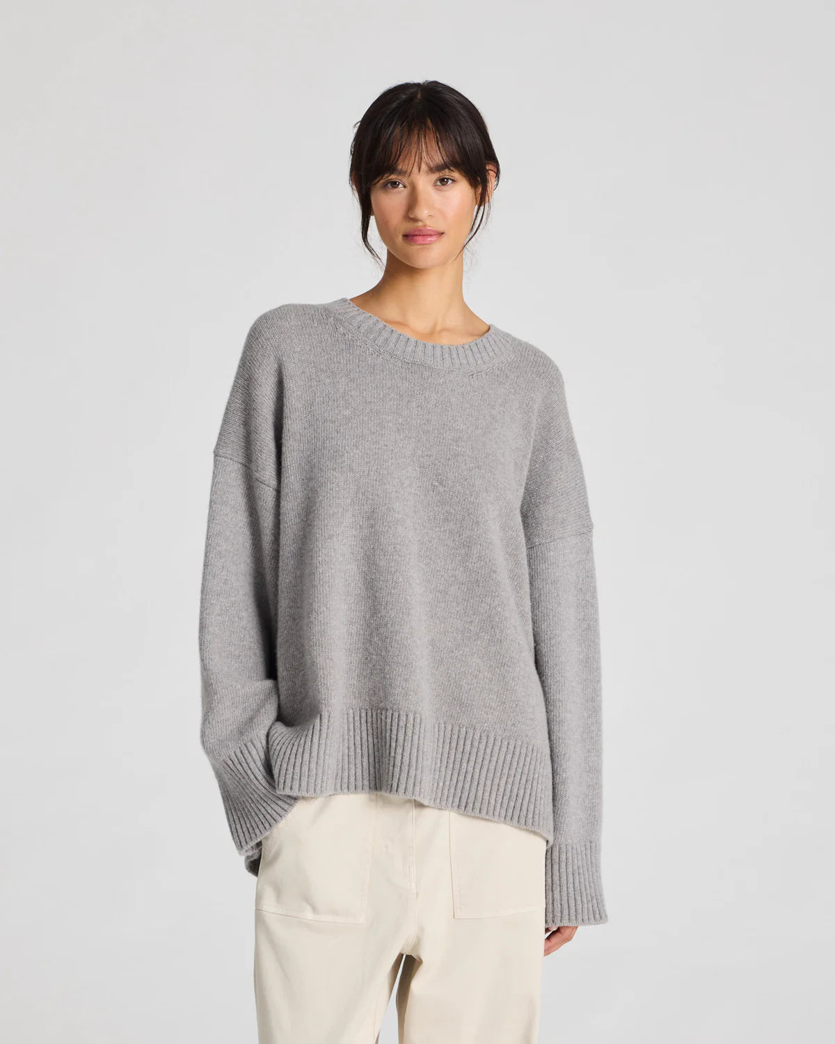 Gai+Lisva Vigga Lambswool jumper grey melange