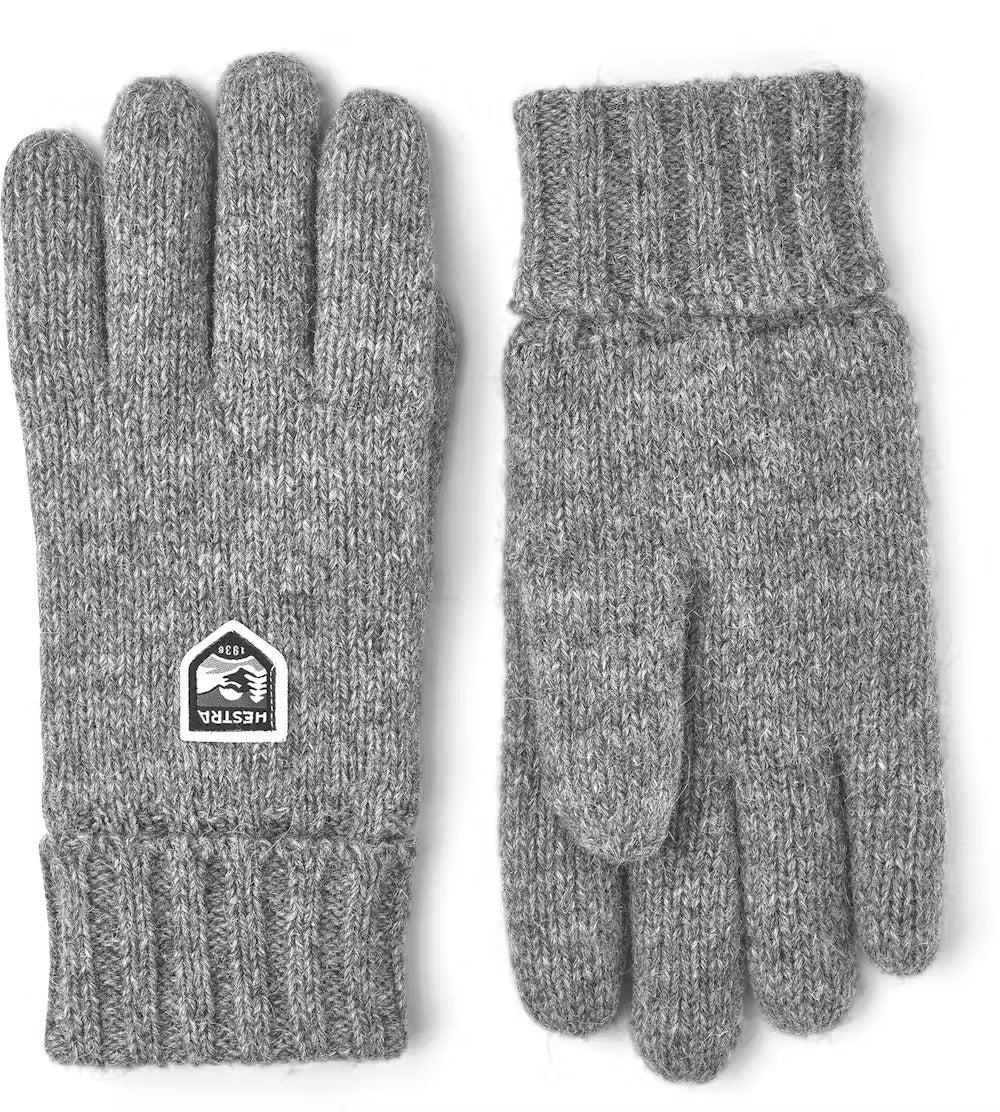 Hestra basic wool glove grey