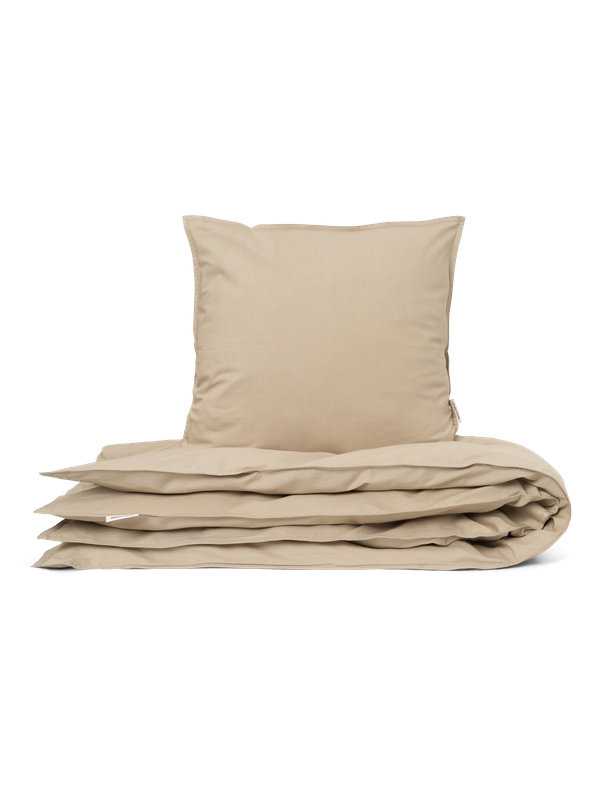 Studio Feder sengetøj voksen Percale Sand beige