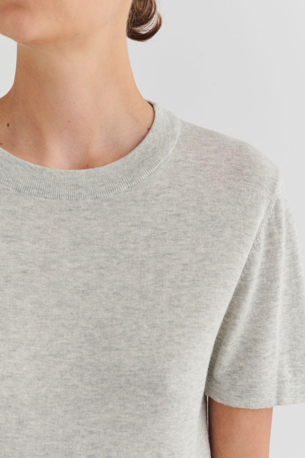 Fub Classic tee light grey melange