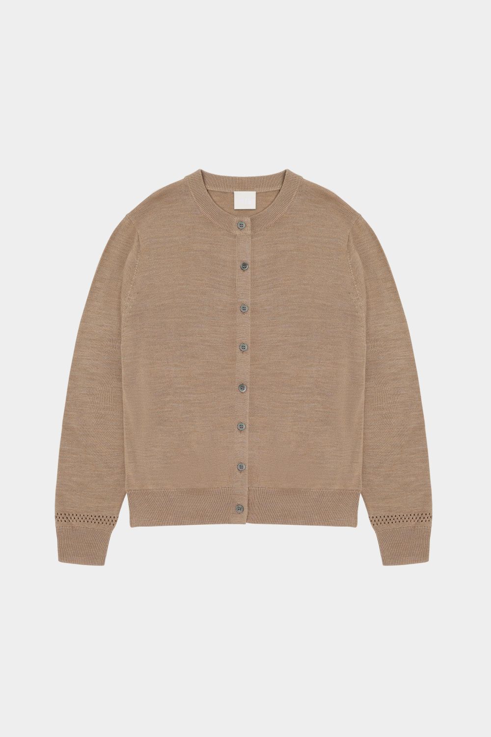 Fub Wool cardigan camel melange
