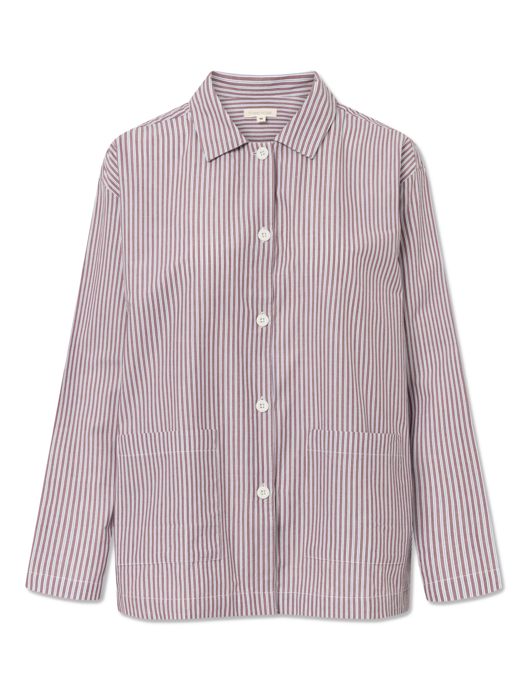 Studio Feder Malou shirt poplin Architect stripe