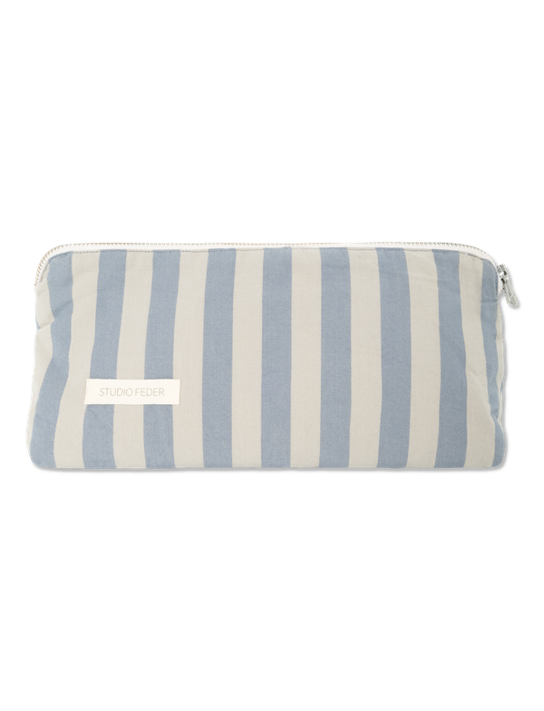 Studio Feder Celia mini toilettaske Pale blue stripe