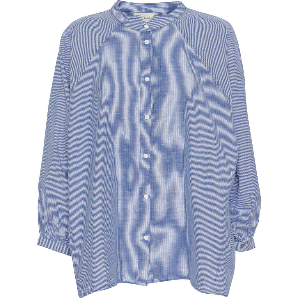 Tokyo short shirt medium blue stripe