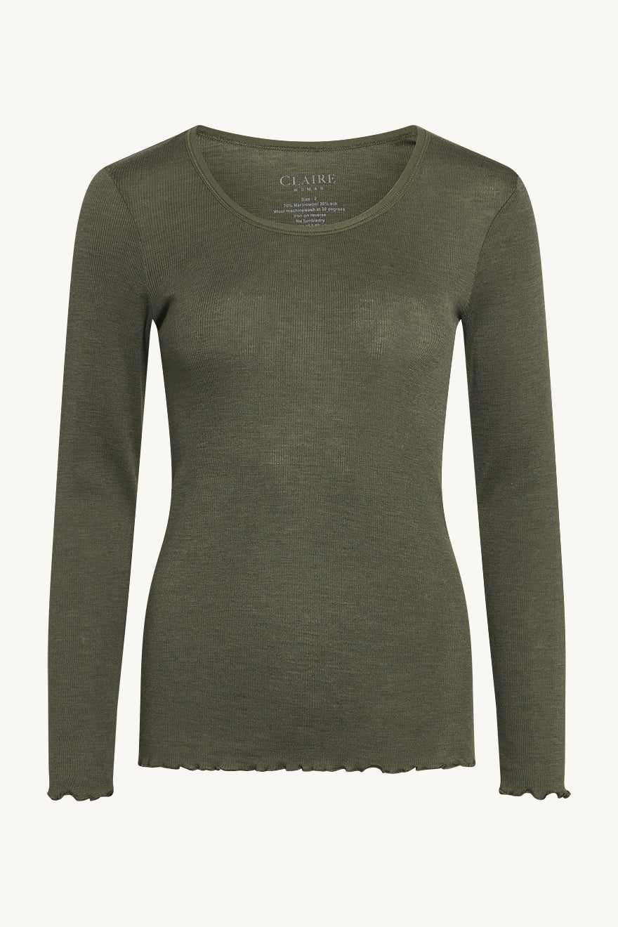 t-shirt olive melange